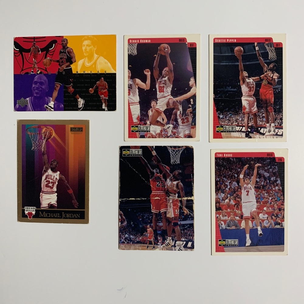 Vintage bulls nba cards